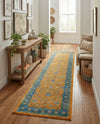 Casablanca Tapestry Collection Area Rug -  Marrakech (Sunshine Yellow) Runner Sunshine Yellow  lifestyle 53