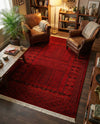 Samarkand Elegance Collection Area Rug -  Ark Rectangle Red  lifestyle 10