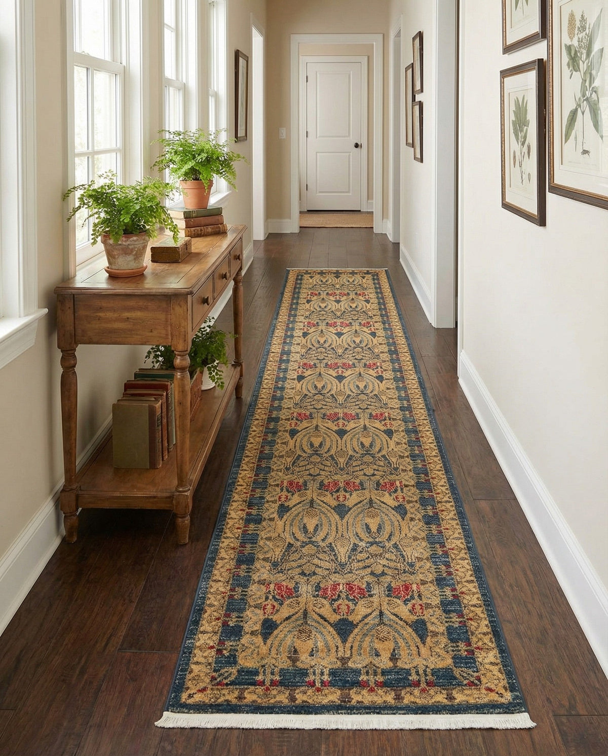 Chelsea Elegance Collection Area Rug -  Brompton (Navy Blue) Runner Navy Blue  lifestyle 137