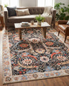 Heritage Elegance Collection Area Rug -  Topkapi Rectangle Black  lifestyle 45