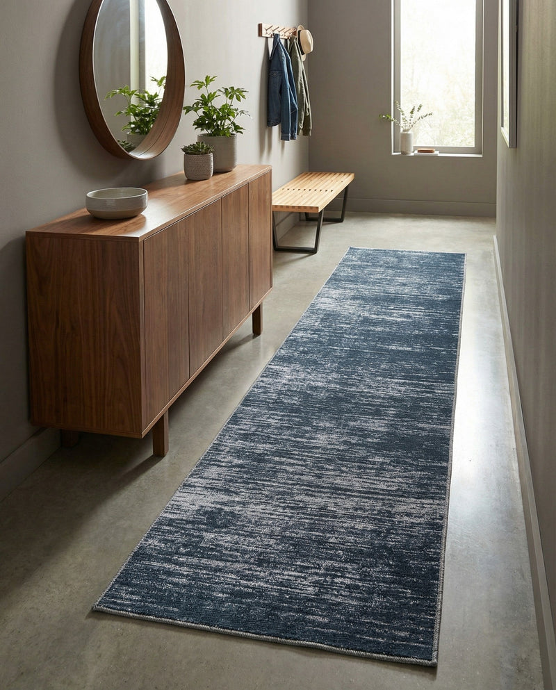 Sahara Essence Collection Area Rug - Oasis (Black) Runner Black  lifestyle 57