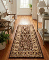 Jaipur Elegance Collection Area Rug -  Nahargarh (Brown) Runner Brown  lifestyle 90
