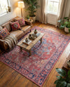 Zahara Oasis Collection Area Rug -  Essaouira Rectangle Rust Red  lifestyle 22