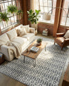 Garden Maze Retreat Collection Area Rug -  Mazeview Rectangle Gray  lifestyle 8