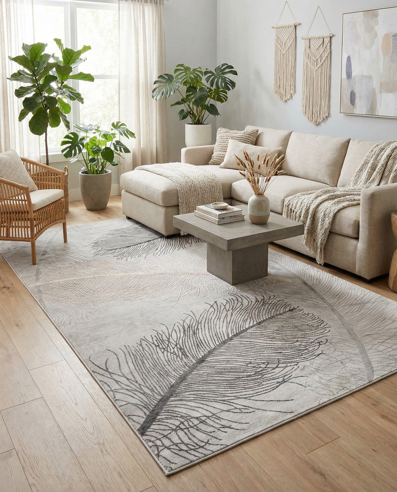 Bloomsbury Elegance Collection Area Rug -  Westminster Rectangle Gray  lifestyle 25