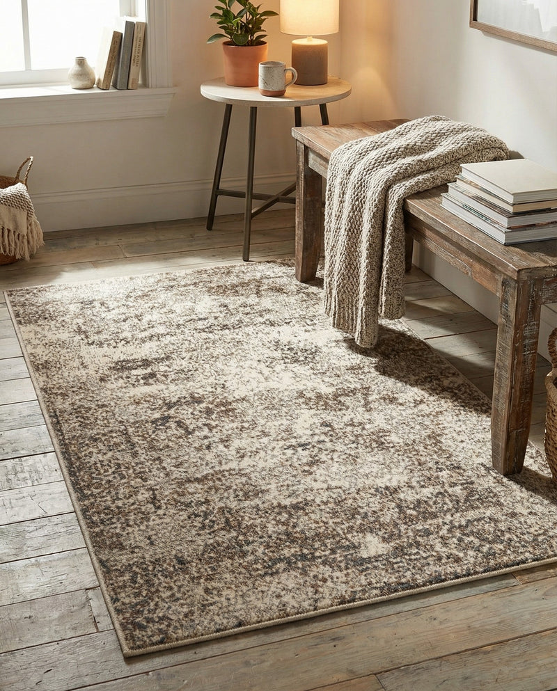 Gobi Sands Collection Area Rug -  Badain Rectangle Cream  lifestyle 40