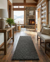 Plush Oasis Collection Area Rug - Serenity (Graphite Gray) Runner Graphite Gray  lifestyle 59