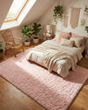 Eternal Plush Oasis Collection Area Rug -  Tranquility (Pink Lace) Rectangle Pink Lace  lifestyle 22