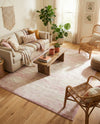 Dover Terrace Collection Area Rug -  Lagoon (Pink) Rectangle Pink  lifestyle 5