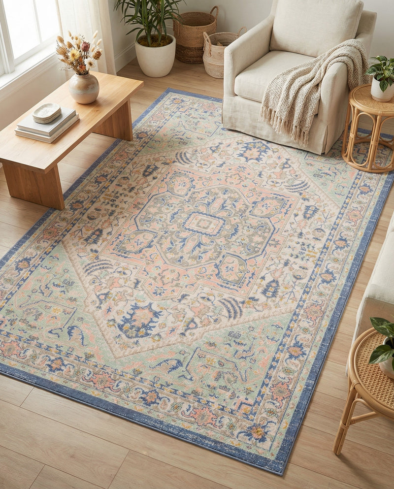 Savannah Series Collection Area Rug - Charleston (Multi) Rectangle Multi  lifestyle 9