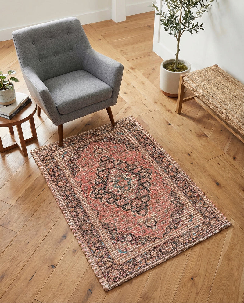 Savannah Threads Collection Area Rug -  Chihuahuan Rectangle Red  lifestyle 12