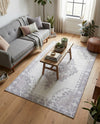 Heritage Elegance Collection Area Rug -  Winterthur (white Gray) Rectangle white Gray  lifestyle 7