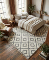 Cozy Cove Shag Collection Area Rug -  Dunes Rectangle Ivory  lifestyle 47