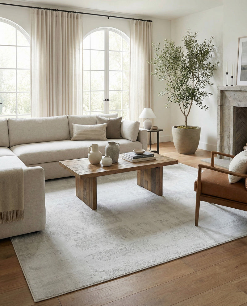 Bloomsbury Elegance Collection Area Rug -  Belgravia Rectangle Ivory  lifestyle 75