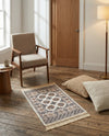 Samarkand Elegance Collection Area Rug -  Margilan (Ivory) Rectangle Ivory  lifestyle 25