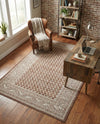 Soho Elegance Collection Area Rug -  Mercer (Brown) Rectangle Brown  lifestyle 11