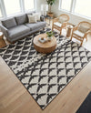 Urban Terrace Collection Area Rug -  Gramercy Square Black and White  lifestyle 62