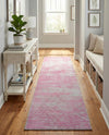 Sahara Essence Collection Area Rug - Oasis (Pink) Runner Pink  lifestyle 59