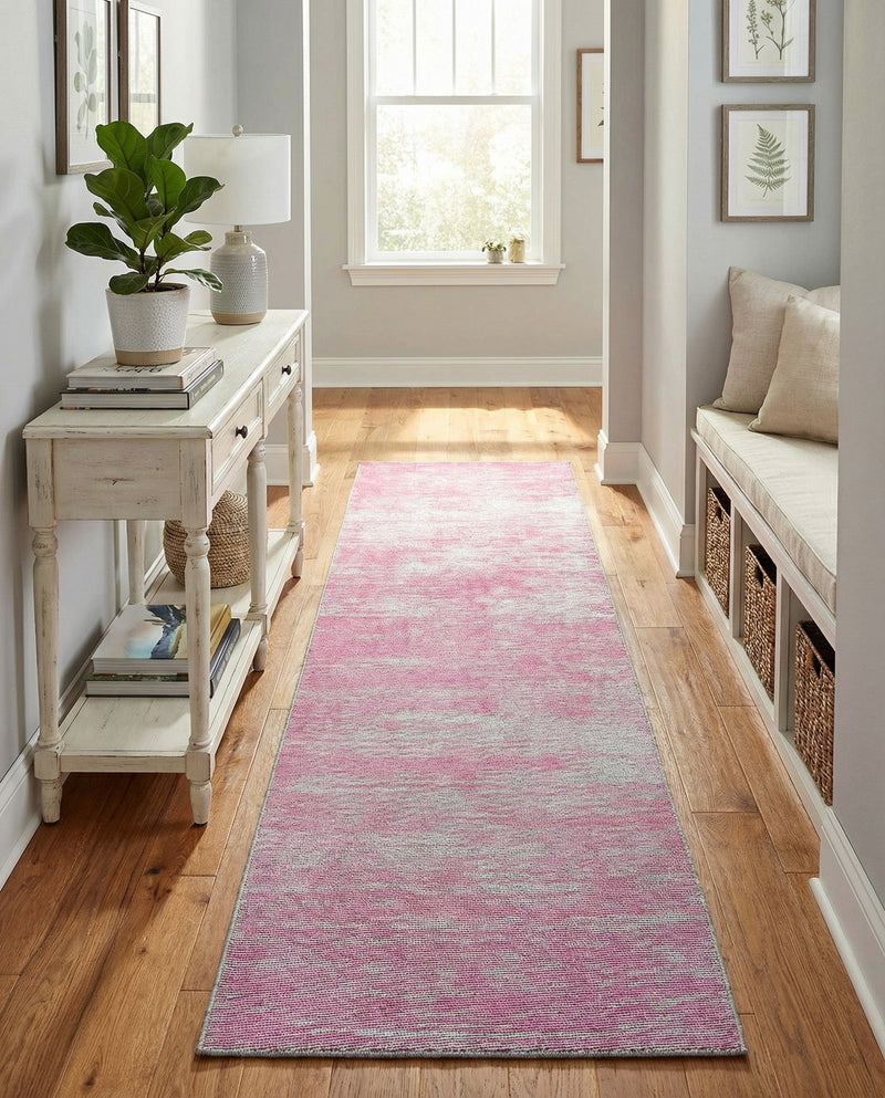 Sahara Essence Collection Area Rug - Oasis (Pink) Runner Pink  lifestyle 59
