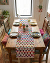 Woven Udaipur Collection Area Rug - Howrah Table Runner Multi  lifestyle 55