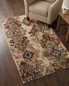 Bistro Lounge Collection Area Rug -  Piccolo Rectangle Beige  lifestyle 32