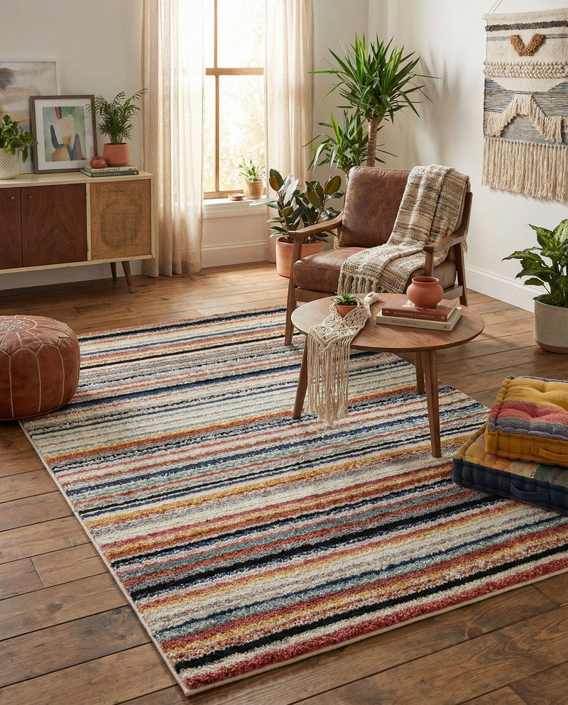 Marrakech Mosaic Collection Area Rug - Casablanca Rectangle Ivory  lifestyle 25