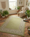 Soho Elegance Collection Area Rug -  Mercer (Green) Rectangle Green  lifestyle 21
