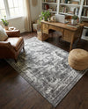 Riviera Elegance Collection Area Rug -  Menton (Gray) Rectangle Gray  lifestyle 12