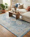 Coastal Haven Collection Area Rug -  Harborview Rectangle Navy Blue  lifestyle 17