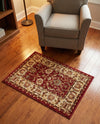 Jaipur Elegance Collection Area Rug -  Nahargarh (Red) Rectangle Red  lifestyle 18