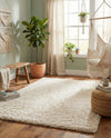 Cozy Comfort Shag Collection Area Rug - Haven (Oatmeal Beige) Rectangle Oatmeal Beige  lifestyle 21