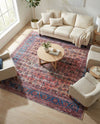 Zahara Oasis Collection Area Rug -  Meknes Square Antique Pink  lifestyle 79