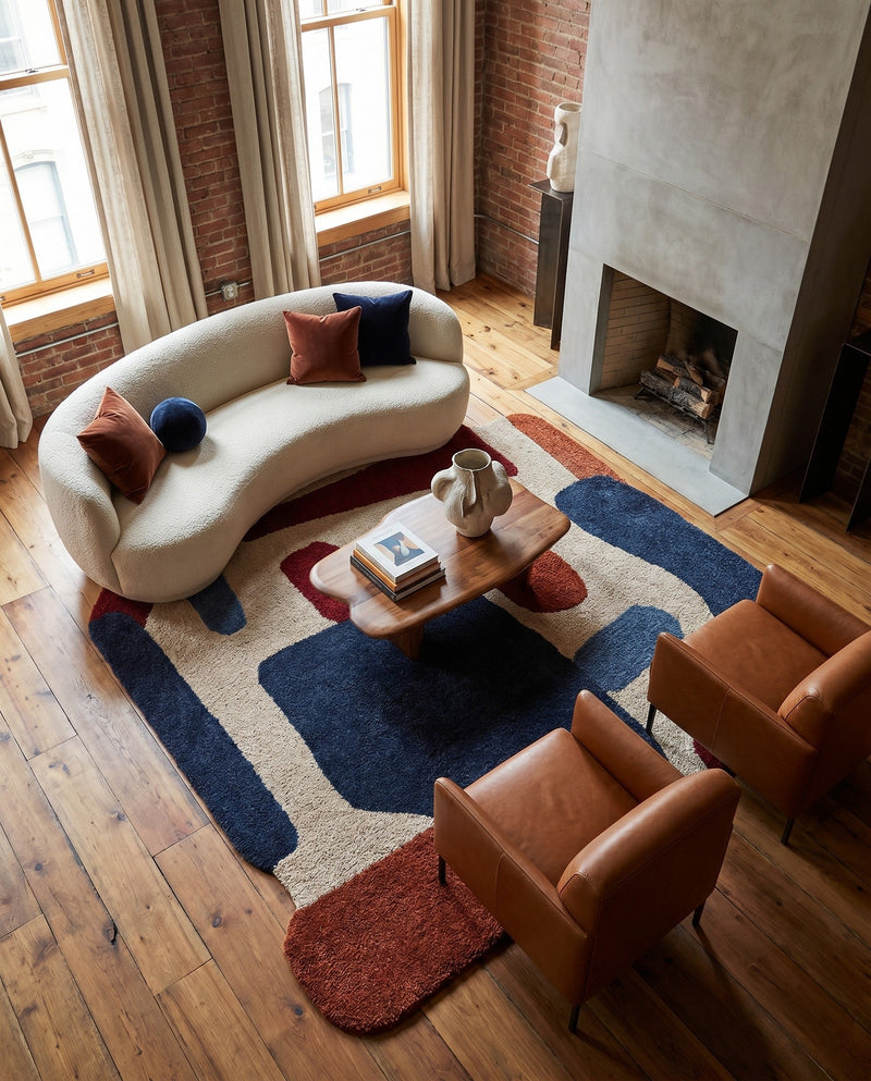 Briarwood Looms Collection Area Rug -  Harbortown Square Multi  lifestyle 2