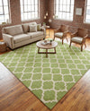 Lattice Gardens Collection Area Rug -  Bloomfield (Light Green) Square Light Green  lifestyle 69