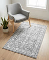 Charleston Elegance Collection Area Rug -  Seaport (Gray) Rectangle Gray  lifestyle 15