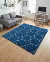 Trellis Mosaic Collection Area Rug - Arborville (Navy Blue) Square Navy Blue  lifestyle 87