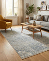 Coastal Haven Collection Area Rug -  Shoreline Rectangle Gray  lifestyle 6