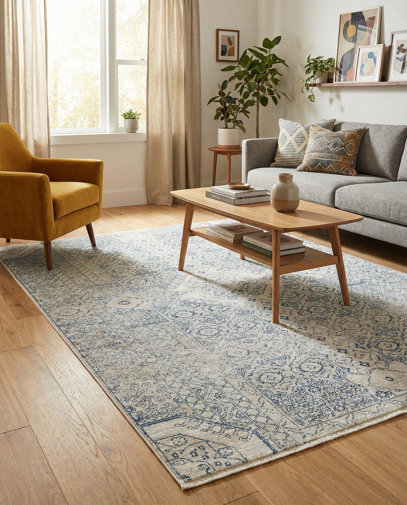 Coastal Haven Collection Area Rug -  Shoreline Rectangle Gray  lifestyle 6