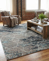 Trellis Mosaic Collection Area Rug - Arborville (Blue Multi) Rectangle Blue Multi  lifestyle 12