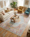 Caribbean Breeze Collection Area Rug -  Vieques Rectangle Light Blue  lifestyle 6