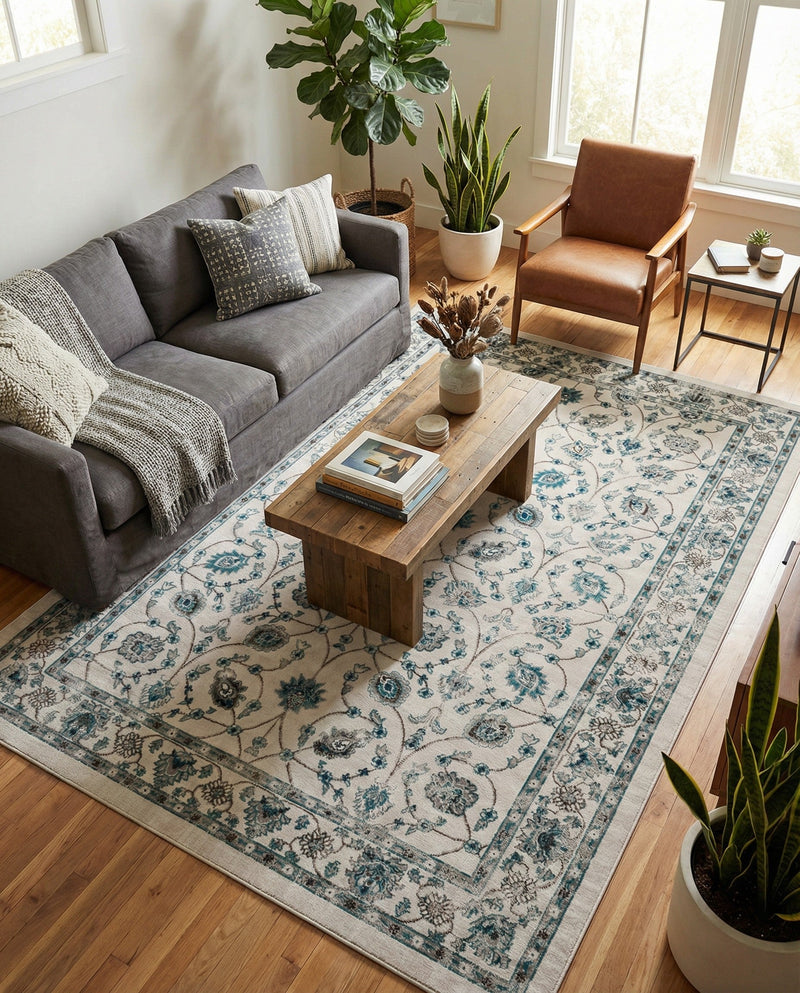 Copenhagen Comfort Collection Area Rug - Frederiksberg Rectangle Ivory  lifestyle 35