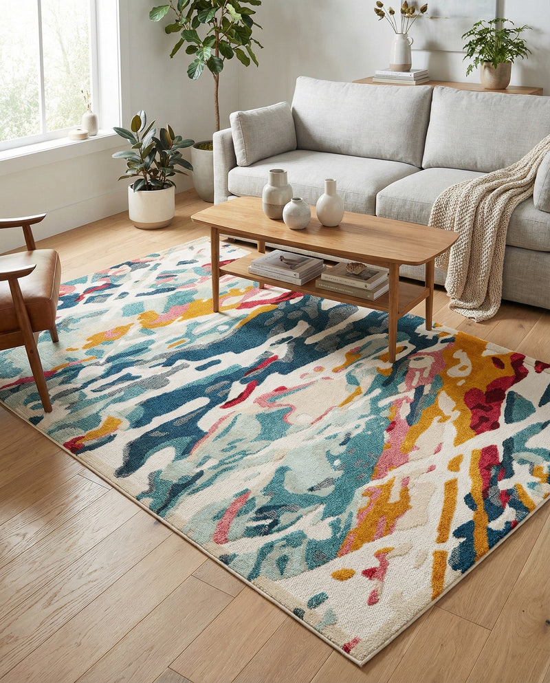 Outdoor Marrakesh Collection Area Rug -  Meknes Rectangle Multi  lifestyle 31