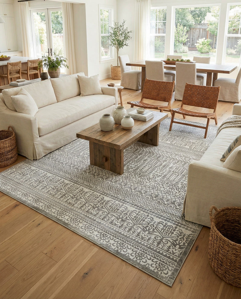 Metro Heights Collection Area Rug -  Chelsea Rectangle Gray  lifestyle 29