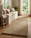 Plush Oasis Collection Area Rug - Serenity (Sandy Brown) Runner Sandy Brown  lifestyle 75