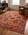 Geneva Terrace Collection Area Rug -  Lausanne Rectangle Orange  lifestyle 13