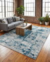Bloomsbury Elegance Collection Area Rug -  Belgravia Rectangle Blue  lifestyle 78