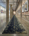 Riviera Elegance Collection Area Rug - Antibes (Navy Blue) Runner Navy Blue  lifestyle 76