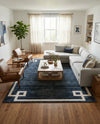 Metro Heights Collection Area Rug -  Bronx Rectangle Navy Blue  lifestyle 18