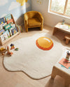Whimsy Wonders Wool Collection Area Rug -  Dune Round White  lifestyle 8