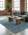 Bloomsbury Elegance Collection Area Rug -  Kensington (Blue) Rectangle Blue  lifestyle 12